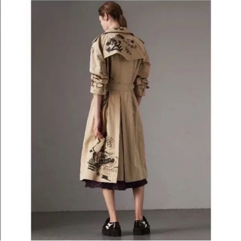 Burberry kris wu graffiti coat doodle art usa 2 fit small/medium - Picture 4 of 13